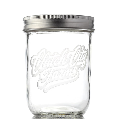 Premium Merchandise | Clutch City Farms' Mason Jar